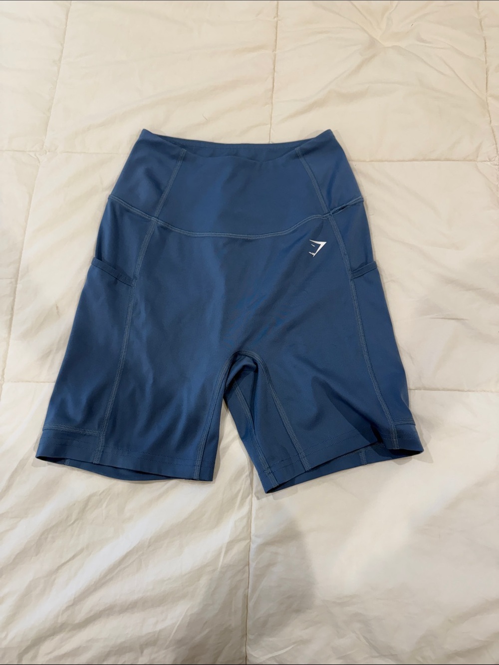 Women’s XSmall Gymshark Blue High-Waist Biker Shorts
